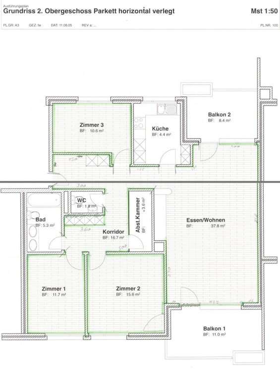 Traumhafte 1.5-Zimmer-Wohnung mit wunderbarer Seesicht in Thalwil, 2 Balkone, oberstes Geschoss 4