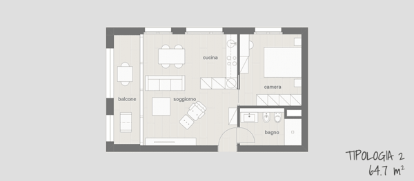 SMART LIVING LUGANO - appartamenti 1.5 locali - arredati con servizi 10