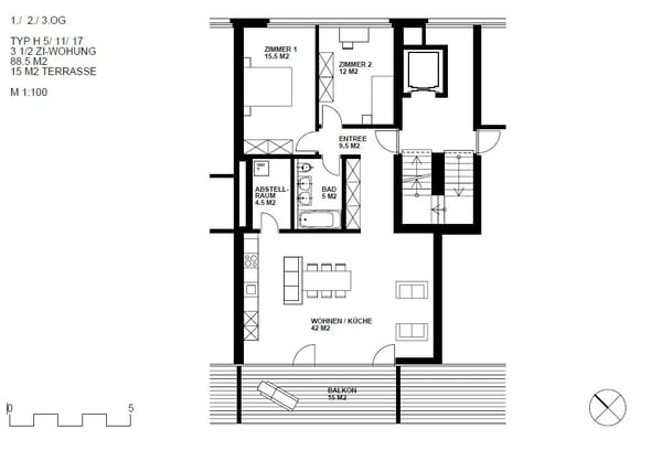 Lieblingsplatz - 1.5 Zimmer Wohnung 9