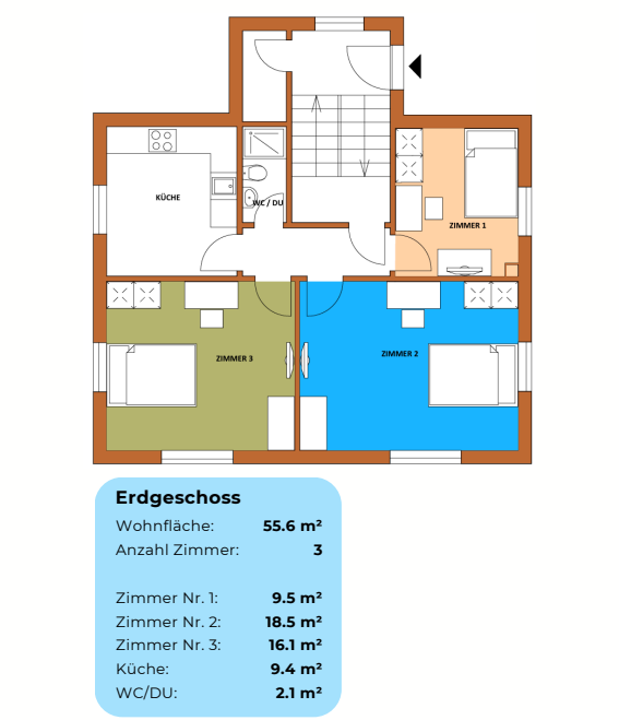 Renditeobjekt Dietikon: MFH (1911/2023), vollvermietet & möbliert – hohe Rendite 10