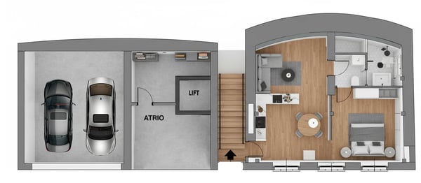 Palazzo da ristrutturare, con vista panoramica sul fiume Tresa. Potenziale di 10 appartamenti. 15