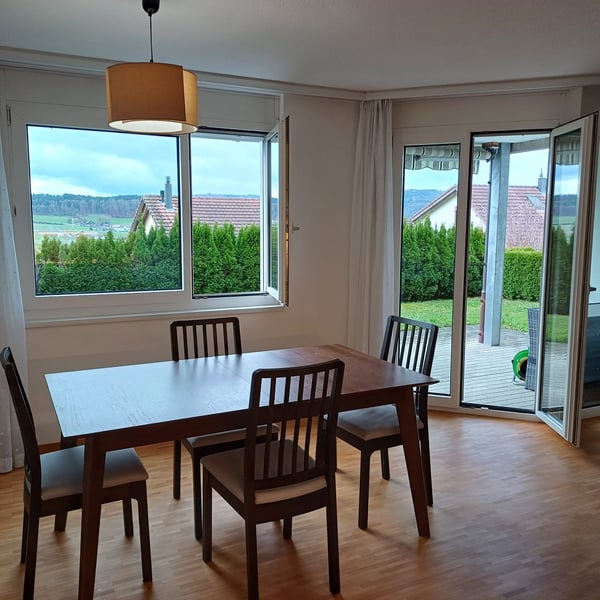 Möblierte 1.5-Zimmer-Wohnung in ruhiger Lage mit Fernsicht in Wohlen AG 1