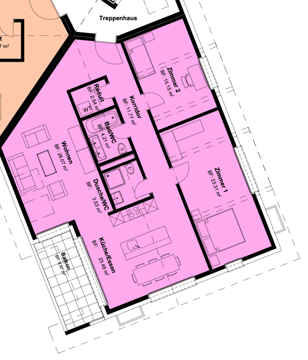 Tolle und moderne und 1.5 Dachzimmer-Wohnung mit Loggia 9