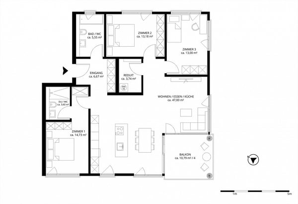 Einzug noch 2025 möglich: Neubauwohnung im Eigentumsstandard (2. OG) 13