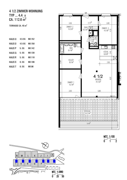 Moderne 1.5-Zimmer-Wohnung mit Terrasse und Balkon in Winterthur 1