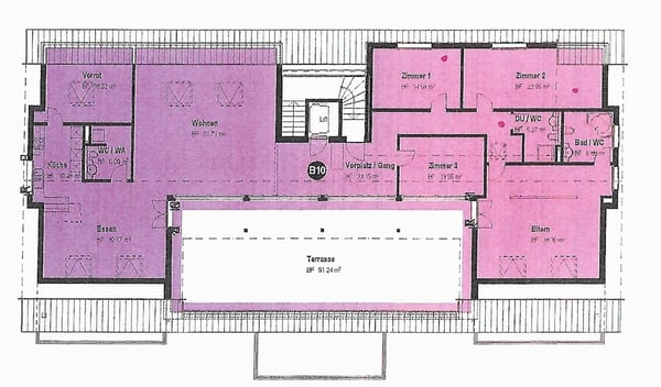Attika mit 230 m² Wohnfläche & 91 m² Terrasse – Brunnen 7