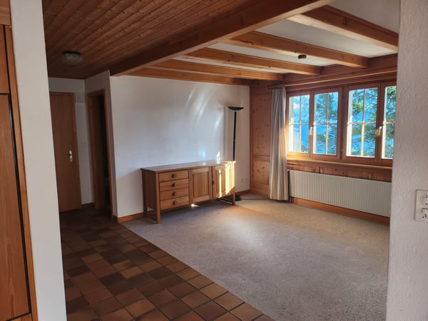 Chalet Wohnung mit herrlichem Blick auf die Berge und Garten auf dem Flumserberg Tannenheim 2
