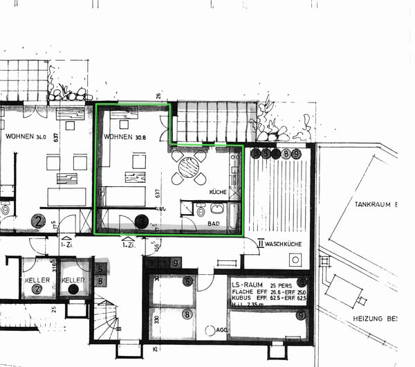 Moderne 2.5 Zimmer Wohnung mit Aussicht ins Grüne 8