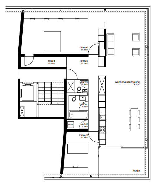 Aussergewöhnlich grosszügige 1.5-Zimmer-Wohnung in Burgdorf 5