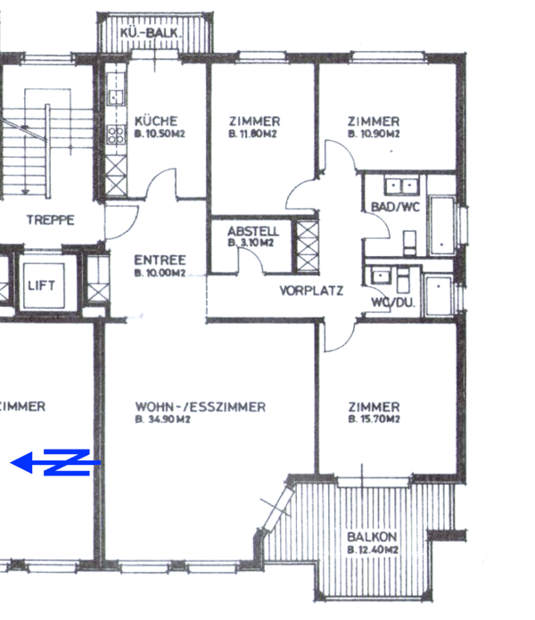 Moderne 1.5-Zimmer-Wohnung mit zwei Balkonen, und Hobbyraum in Winterthur 5