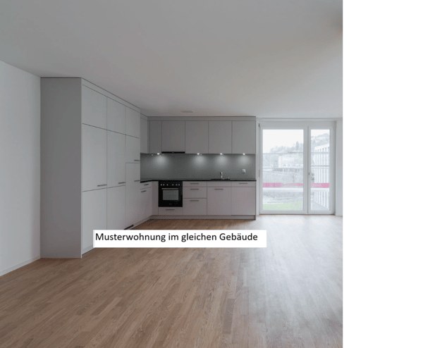 Moderne 1.5-Zimmer-Wohnung mit grosser Loggia in Lenzburg 2