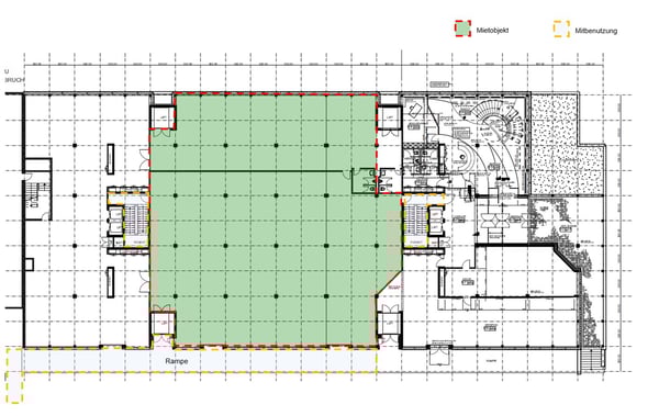 Attraktive Lagerfläche im Erdgeschoss mit hoher Raumhöhe und Rampe für LKW Anlieferung 6