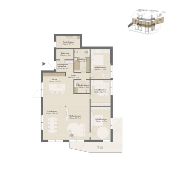 Moderne 1.5- und 4.5 Zimmer-Neubau-Wohnungen an ruhiger Lage in Hellikon 5