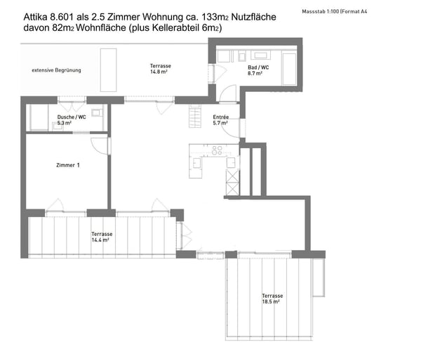 Luxuriöses Attikawohnen auf höchstem Niveau. / Luxurious penthouse living at the highest level 30