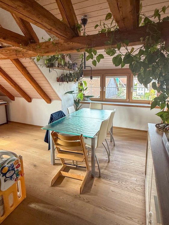 1.5-Zimmer-Attika-Wohnung mit Gartenteil 1