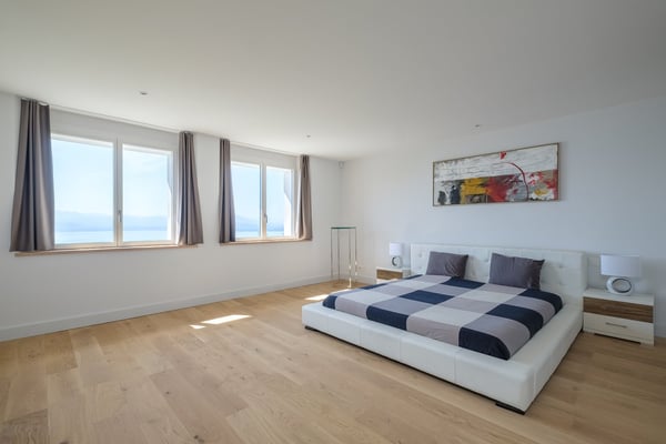 ROLLE : Magnifique villa meublée (ou non) de 2 pièces, piscine, vue panoramique lac et Mont-Blanc 6