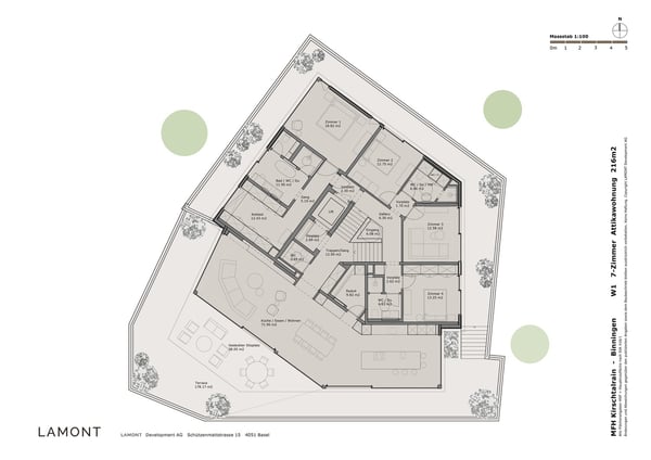 Exklusive 2-Zimmer-Attikawohnung in Binningen - Neubau mit Minergie P-Standard 3