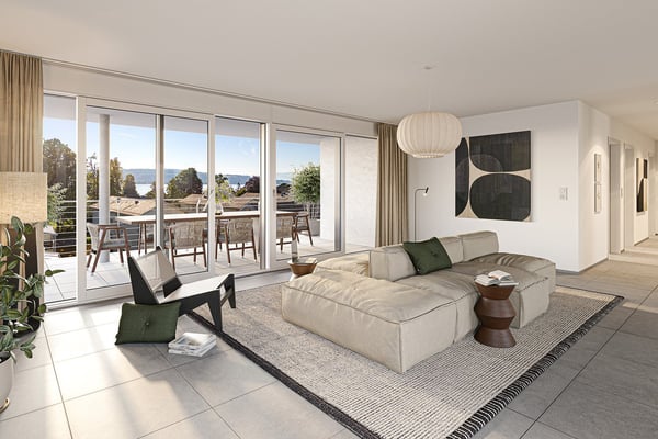 1.5 Zimmer Gartenwohnung Süd mit Oblicht, Ateliercharakter, mit grossem Sitzplatz ca. 80m2 2