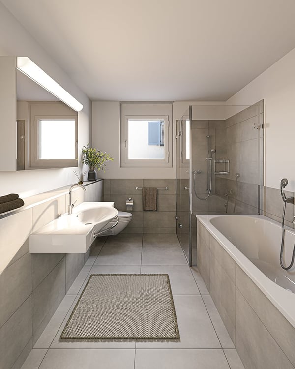 1.5 Zimmer Gartenwohnung Süd mit Oblicht, Ateliercharakter, mit grossem Sitzplatz ca. 80m2 5