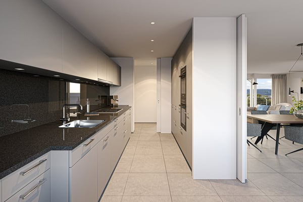 1.5 Zimmer Gartenwohnung Süd mit Oblicht, Ateliercharakter, mit grossem Sitzplatz ca. 80m2 4