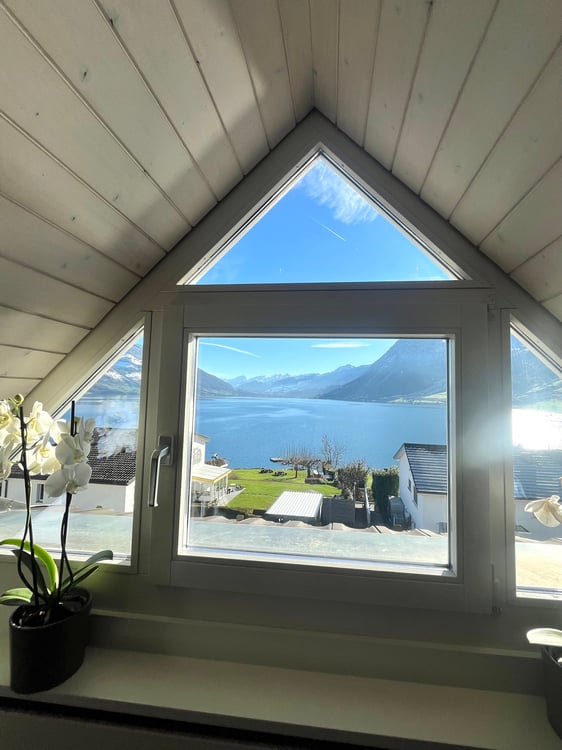 1.5-Zimmer- Doppelhaushälfte mit privatem Seezugang 15