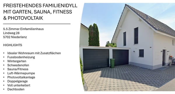 Freistehendes Familienidyll mit Garten, Sauna, Fitness & Photovoltaik 1