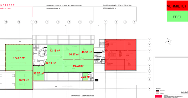 Moderne/Klimatisierte Büros (Co-Working) ab 150 CHF m2 * Jahr inkl. Neb. 24