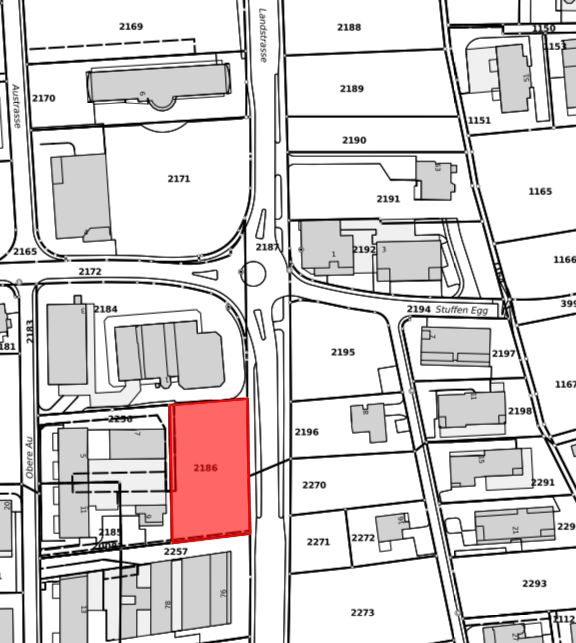 Baugrundstück an der Landstrasse in Triesen 1