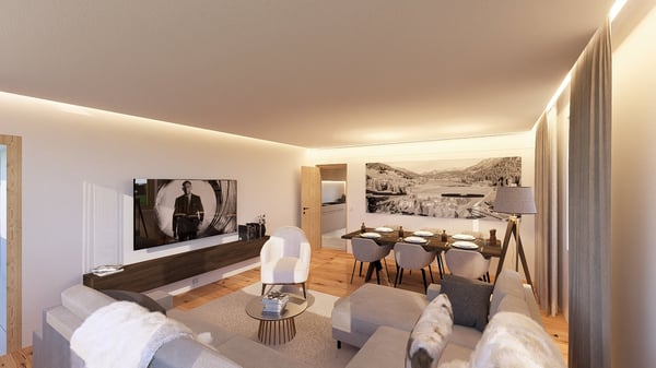 1.5-Zimmer-Wohnung mit Bergblick in Davos Dorf 2