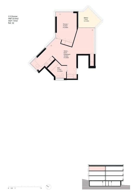 Moderne 2.5-Zimmer-Wohnung im Neubau an begehrter Lage in Hottingen 4