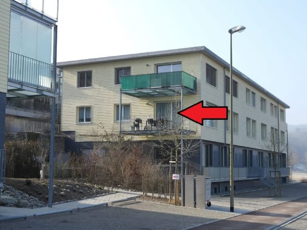 Gebäude zum Wohlfühlen: Grosszügige 1.5 Zimmer-Wohnung im Eigentumsstandard mit Blick ins Grüne 2