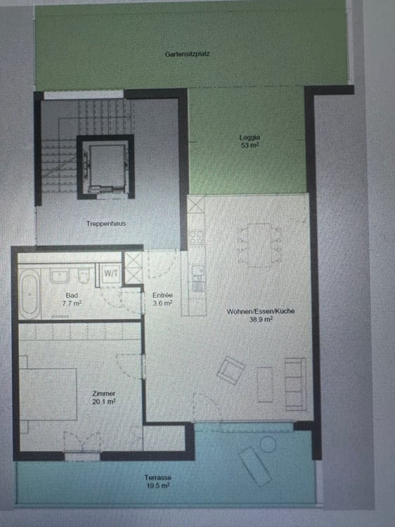Stilvolle 1.5-Zimmer-Wohnung mit Seesicht, Terrasse und Gartensitzplatz in Wädenswil 5