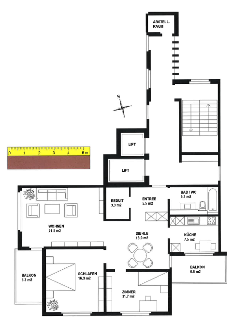 Nachmieter gesucht für 1.5 Zimmerwohnung, 18 m², 1. OG 4