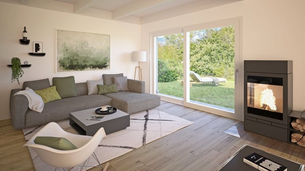 Urban im Grünen: 1.5-Zimmer-Neubauhaus freistehend in Holzbau 3