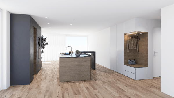 Erstvermietung moderne 1.5-Zimmer-Attikawohnung in Wilen b. Wollerau 1