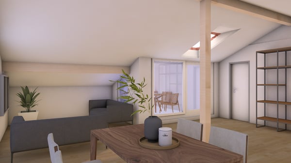 Neue 1.5-Zimmer-Dachwohnung mit Balkon in Winterthur 1