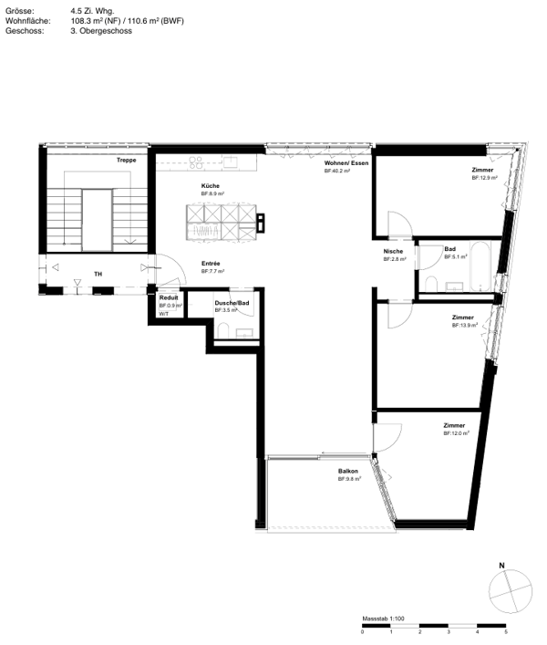 Naturnah und zentral: Moderne 1.5-Zimmer-Dachwohnung in Neubau in Einsiedeln (Erstbezug) 3
