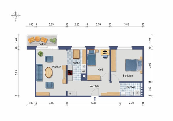 Modernes Wohnen an Bestlage 2