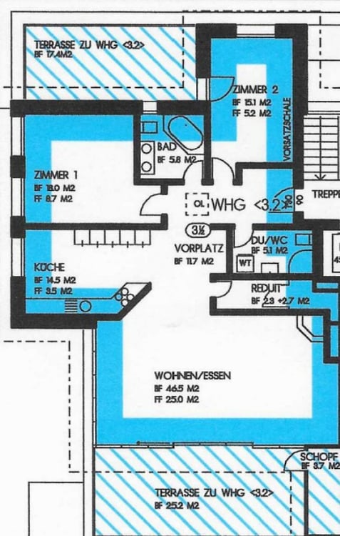 Exklusive 1.5 Zimmer Attikawohnung mit Kamin und 2 Terassen und 2 Garagenplätzen 11
