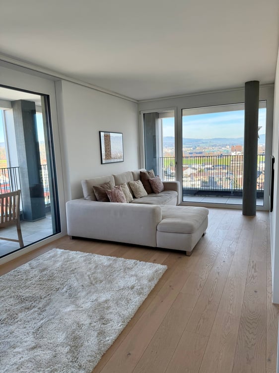 Moderne 1.5-Zimmer-Attikawohnung mit Seesicht im Papieri-Areal 1