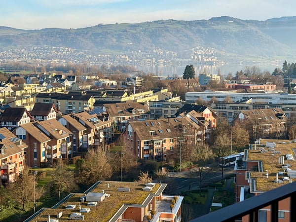 Moderne 1.5-Zimmer-Attikawohnung mit Seesicht im Papieri-Areal 8