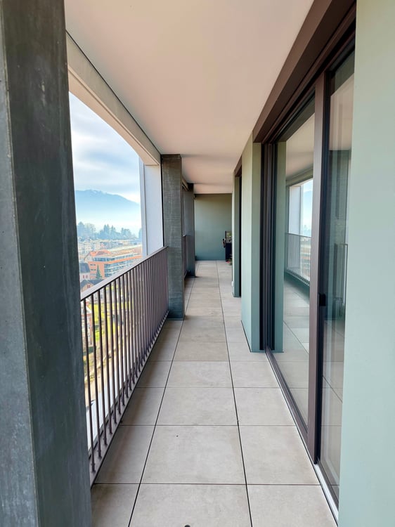 Moderne 1.5-Zimmer-Attikawohnung mit Seesicht im Papieri-Areal 7