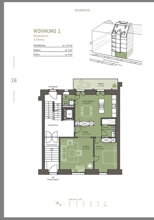 Charmante 2-Zimmer-Jugendstilwohnung mit Balkon in Luzern 2