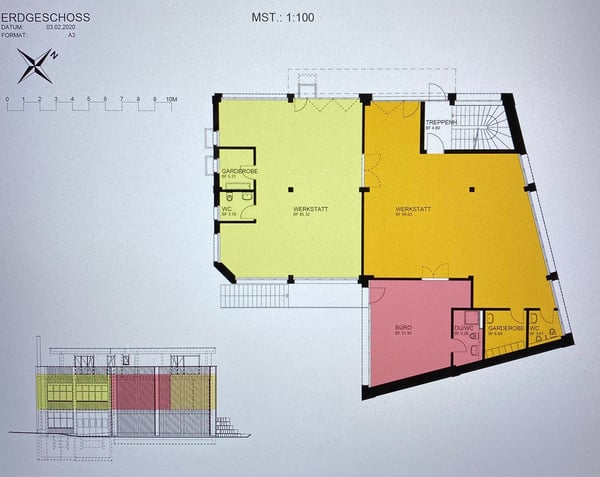 Möbiliertes Büro, Atelier, Showroom … mit separater Dusche und WC: 9