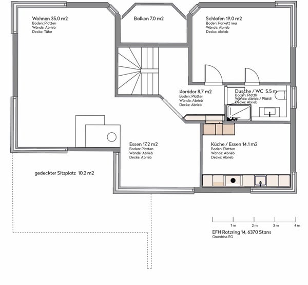 Grosszügiges Einfamilienhaus mit Garten &  Doppelgarage in ruhiger Lage in Stans zu vermieten 33