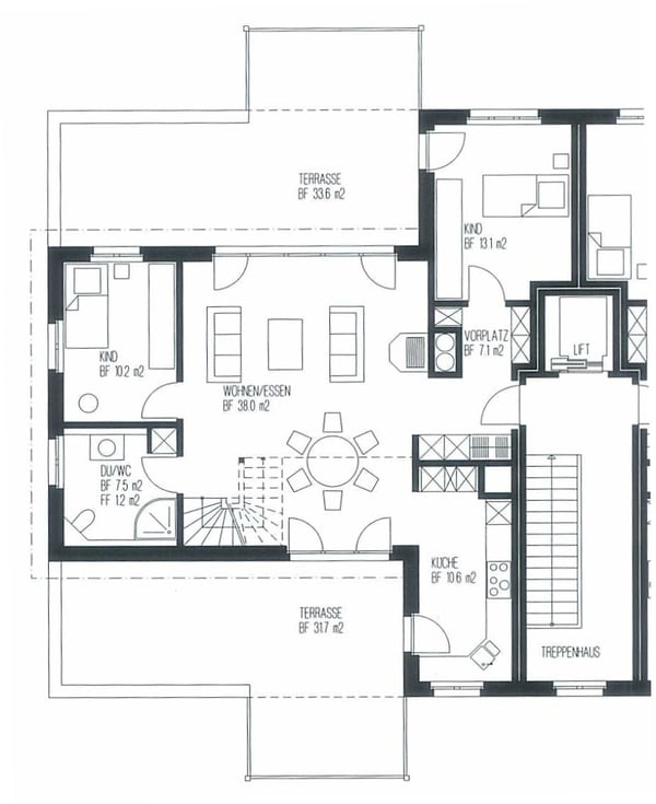 Luxuriöse 7.5-Zimmer Dach-Maisonette Wohnung zu vermieten 12