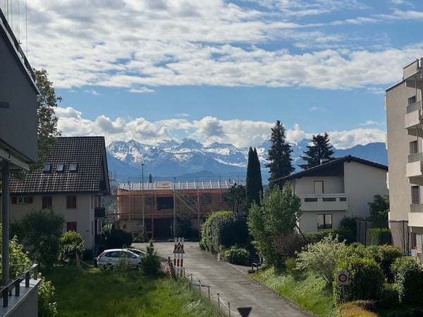 Schöne, helle 3.5 Zimmer Wohnung im 1. Stock mit Sicht auf Berge sucht neuen Eigentümer 1