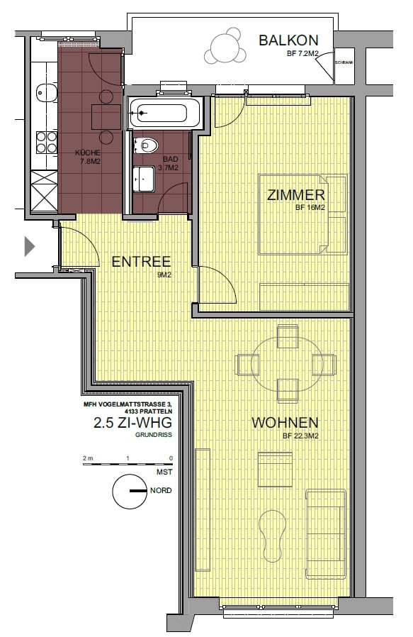 entrance, kitchen, bathroom, bedroom, living room, balcony