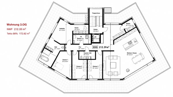 Grosszügige 5.5-Zimmer-Attikawohnung mit 173 m² Terrasse in Liestal 9