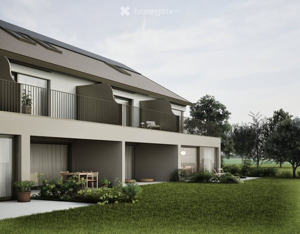 Appartement 4.5 pièces REZ JARDIN _SUD_TERRASSE_VUE_TRAVERSANT 1